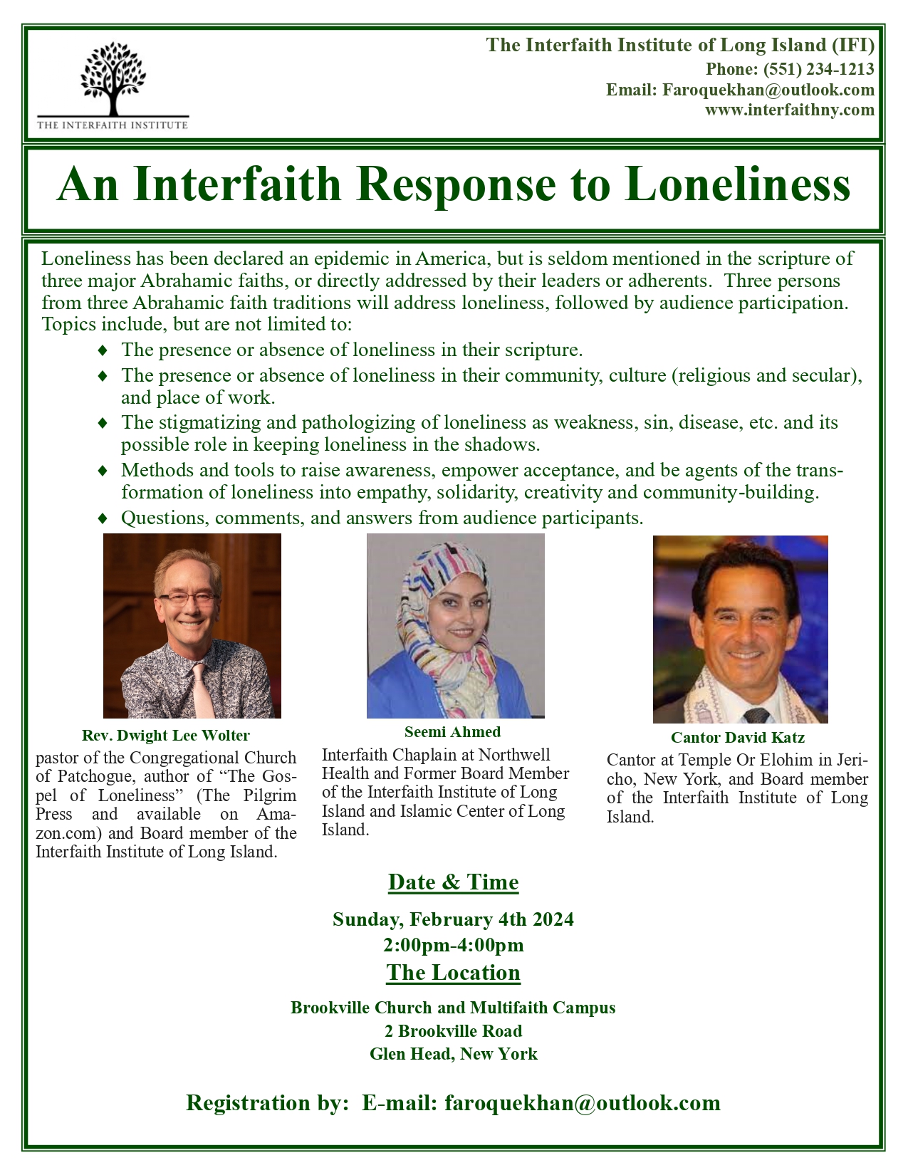 Interfaith Institute Image Events